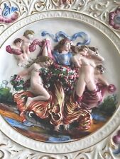 Capodimonte wall plate for sale  SUTTON