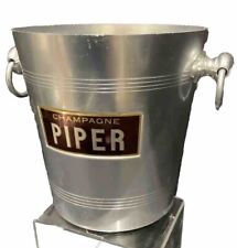 PIPER CHAMPAGNE ICE BUCKET COOLER WINE BAR SPARKLING PARTY WEDDING VINTAGE USED for sale  Shipping to South Africa
