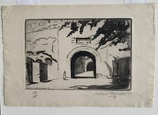 Antique 1927 etching for sale  Shipping to Ireland