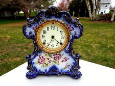 ANTIQUE ANSONIA "WICHITA" " PORCELAIN MANTLE CLOCK - CIRCA 1880'S for sale  Shipping to South Africa