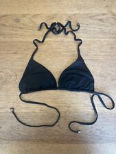 Victoria's Secret Pure Black MEDIUM Teeny Triangle Swim Suit Bikini Top for sale  Shipping to South Africa