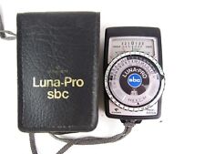 Medidor de exposición a luz de cámara alimentado por batería Gossen Luna-Pro SBC de colección segunda mano  Embacar hacia Argentina