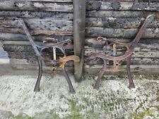 Used, Reclaimed Decorative Lightweight Cast Iron Bench Ends with Strainer Bars for sale  Shipping to Ireland
