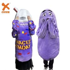 Grimace Fioletowy Monster Maskotka Milkshake Kubek Cosplay Kostiumy Dorosły / Dziecko Halloween na sprzedaż  Wysyłka do Poland