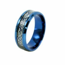 Fashion Silver Celtic Dragon Titanium Stainless Steel Men's Wedding Band Rings for sale  Shipping to South Africa