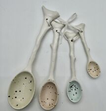Colheres de medição exclusivas de cerâmica para pássaros ramo de ovos salpicados Páscoa comprar usado  Enviando para Brazil
