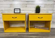 Set yellow nightstands for sale  Canby