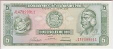 Peru banknote p92 for sale  Houston
