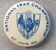 Used, 1925 ABLA NATIONAL CHAMPIONSHIP St. Louis MO. pinback button Bicycle cycling for sale  Shipping to South Africa