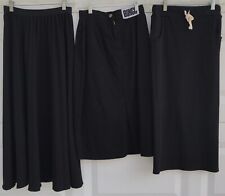 Vintage Lot Of 3 Black Skirts Bongo Denim Accordion Maxi Pencil Ribbed Small for sale  Shipping to South Africa