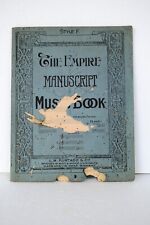 Libro de música vintage manuscrito del imperio de L.M. Artículos de colección de Furtado & Co Bombay segunda mano  Embacar hacia Argentina