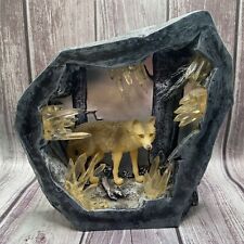 Usado, Wolves Wilderness Wolf Cave Crystals Woods Resin? Estátua de estatueta de diorama comprar usado  Enviando para Brazil