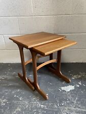 Vintage Mid Century G Plan Victor Wilkins Nest of Two Teak Wood Nesting Tables, used for sale  Shipping to South Africa