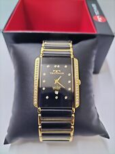 Relógio masculino Technos quartzo preto x ouro cinto de aço inoxidável T9557 comprar usado  Enviando para Brazil
