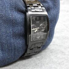 Relógio masculino Guess aço G105500G pulseira de metal preto retangular 32 mm mostrador preto comprar usado  Enviando para Brazil