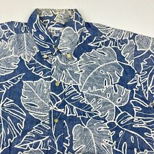 Reyn Spooner SMALL Monstera Leaves Leaf Floral Hawaiian Aloha Shirt Hawaii Reyns for sale  Shipping to South Africa