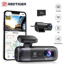 Câmera de painel frontal e traseira REDTIGER F9 4K WiFi GPS com cartão de 32GB grátis comprar usado  Enviando para Brazil