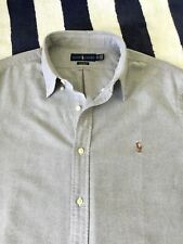 Mens Classic Fit Ralph Lauren Light Grey ‘Oxford’ Shirt In XL for sale  Shipping to South Africa
