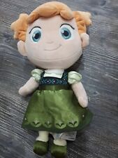 Disney store BABY TODDLER Anna Frozen Plush Stuffed Doll 12" Collector Toy d'occasion  Expédié en France