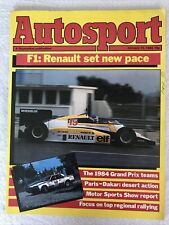 Autosport Magazine 12 January 1984 National Rally Review Test Renault 11 TXE segunda mano  Embacar hacia Argentina