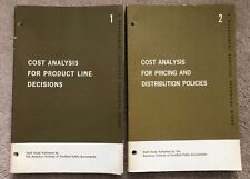 2 libros de estudio de CPA 1965: análisis de costos para línea de producción + precio, distribución, usado segunda mano  Embacar hacia Argentina