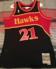 Camiseta deportiva de baloncesto para hombre de los Atlanta Hawks 1986-87 de los Throwback de la NBA segunda mano  Embacar hacia Argentina