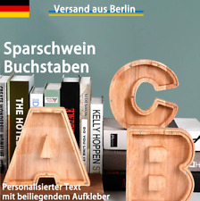 Buchstaben sparschwein holz gebraucht kaufen  Berlin
