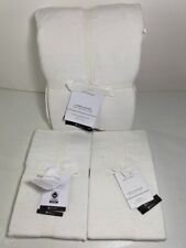 Rejuvenation King / Cal King White Linen Duvet Organic Fiber 4 Pillowcase NWT for sale  Shipping to South Africa