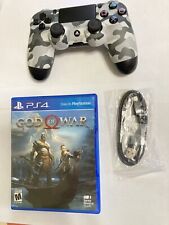 Sony DualShock 4 Controller PlayStation 4 PS4 - White Camo + God Of War Game for sale  Shipping to South Africa