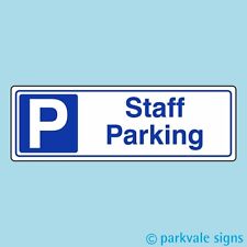 Staff parking sign for sale  Shipping to Ireland
