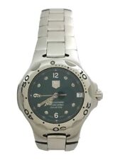 Reloj para hombre Tag Heuer WL5113 fecha automático acero inoxidable verde segunda mano  Embacar hacia Argentina