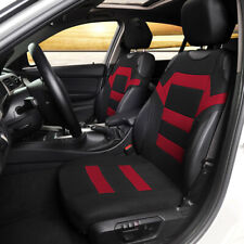 2X Carro Frente Seat Cover Almofadas Styling Acessórios T-shirt Design Preto / Vermelho comprar usado  Enviando para Brazil