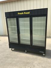 True GDM-72-HC-TSL01 3 door glass commercial refrigerator beverage merchandiser for sale  Rockwall