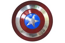 Escudo del Capitán América | Aluminio hilado | Escudo de metal para juegos de rol de películas segunda mano  Embacar hacia Argentina