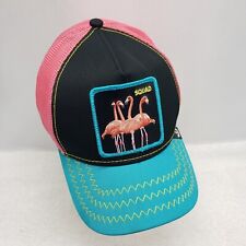 Used, Goorin Bros Animal Flamingo Squad  Snapback Trucker Hat Cap OSFA NWOT  for sale  Shipping to South Africa