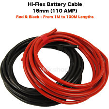 Used, 16mm2 110 A Amps Flexible PVC Battery Welding Cable Black Red Car Auto Van Boat for sale  Shipping to South Africa