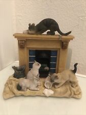 Vintage resin cats for sale  LONDON