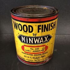 Usado, PINT, Vintage Minwax ACABAMENTO EM MADEIRA MANCHA PENETRANTE Nº 230 Early American 80% completo comprar usado  Enviando para Brazil