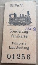 Fahrkarte sonderzug triebwagen gebraucht kaufen  Deutschland