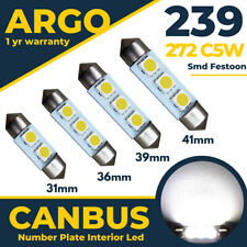239 272 Led Car C5W White Number Plate Festoon Smd Light Bulbs 31 36 39 41mm 12v for sale  Shipping to South Africa