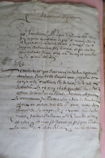 Ancien manuscrit 1650 d'occasion  Orvault