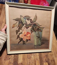 Vintage flower lithograph for sale  Romeo