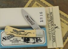 FACA VINTAGE FEITA NOS EUA SCHRADE 1991 SCRIMSHAW EAGLE NOVA NA CAIXA 513 SC SN 1816 comprar usado  Enviando para Brazil