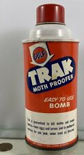 Vintage 1950's Painted Tin Gulf Trak Moth Proofer Easy To Use Pittsburgh, PA for sale  Shipping to South Africa