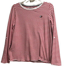 Tommy Hilfiger Sport Feminino M Top Manga Longa Listrado Decote Barco Leve comprar usado  Enviando para Brazil