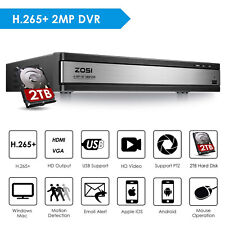 Gravador DVR ZOSI H.265+ 16 canais 1080p 2TB para sistema de câmera de segurança CCTV comprar usado  Enviando para Brazil