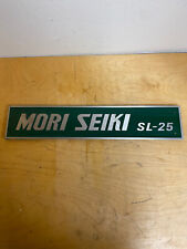 Used, Mori Seiki SL-25 Machine Plaque for sale  Shipping to South Africa