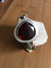 A Vintage piece of jewelry, Genuine Faceted Carnelian, Solid Sterling Silver., used for sale  Shipping to South Africa