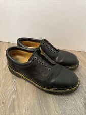 Dr Martens Masculino Couro Preto Robusto com Cadarço Maciço Feito na Inglaterra Tamanho 8 Reino Unido comprar usado  Enviando para Brazil