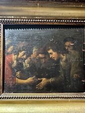 Italiano? Antiguo maestro una pintura muy antigua óleo sobre tabla siglo XVII Caravaggio?, usado segunda mano  Embacar hacia Argentina